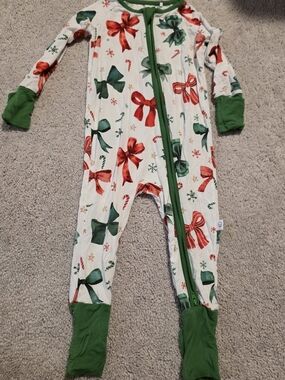 Lazy Bones Bows Bamboo Sleeper 6-12m